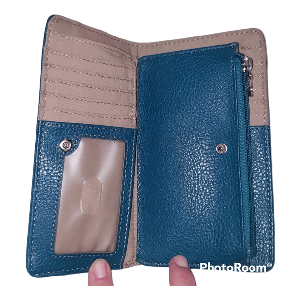 Fossil Relic wallet teal and blue - Picture 5 of 5
